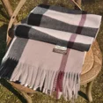 thumbnail image 4 of Bufanda de invierno de lujo con diseño de cachemira a cuadros, gruesa y cálida, tipo chal de pashmina con borlas, poncho, estolas, Echarpe, 4 of 5