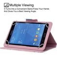 thumbnail image 5 of Universal 8.0 inch Tablet Case, Newshine Magnetic Closure Flip Stand Cover with Card/Cash Slots for iPad Mini/Galaxy Tab 8.0 Tablet/Amazon Kindle Fire HD HDX Other 8.0 Tablet - Beach Sand, 5 of 15