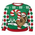 thumbnail image 1 of Ugly Noël Chandail en Molleton Hommes Femmes Col Rond Chandail en Molleton, 1 of 4