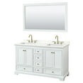 thumbnail image 5 of Wyndham Collection Wcs202060d-Qtz-Us3m58 Deborah 60" Free Standing Double Basin Vanity Set, 5 of 7