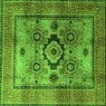 thumbnail image 1 of Ahgly Company Indoor Square Oriental Green Modern Area Rugs, 5' Square, 1 of 4