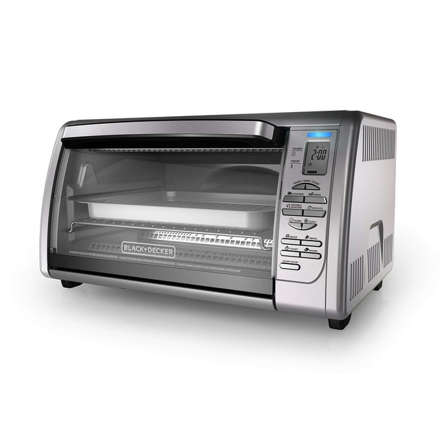 Horno tostador de convección para encimera Black+Decker, 8 funciones