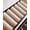 Brown, variant on Black White Ombre Stair Treads for Wooden Steps Indoor Runner Rug Carpet, Vintage Minimalism Abstract Stripes 4 Pieces Peel and Stick Staircase Step Treads Covers Washable Throw Door Mats, 30"x8"