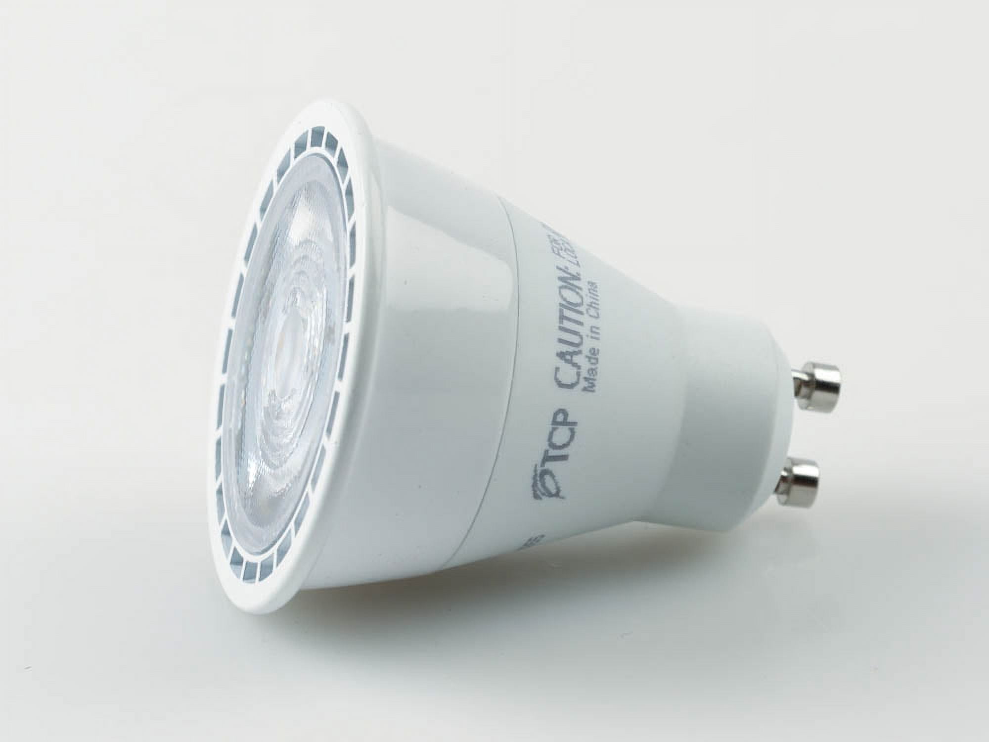 TCP LED MR16 Flood Light Bulbs - 7W Dimmable, 2700K Warm White, 50W Halogen Replacement, Case Of 12