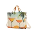 thumbnail image 7 of FORMRS Womens Corduroy Tote Bag Crossbody Shoulder Handbag with Pocket, Mid Century Glasses, 7 of 7