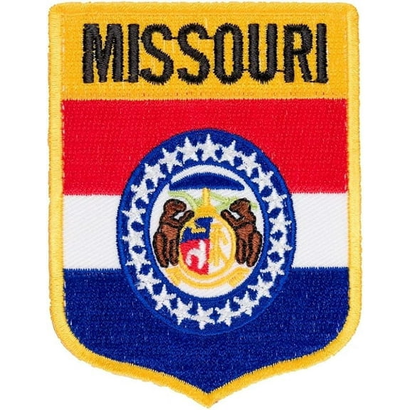 Missouri State Flag Shield Patch, United States of America Patches