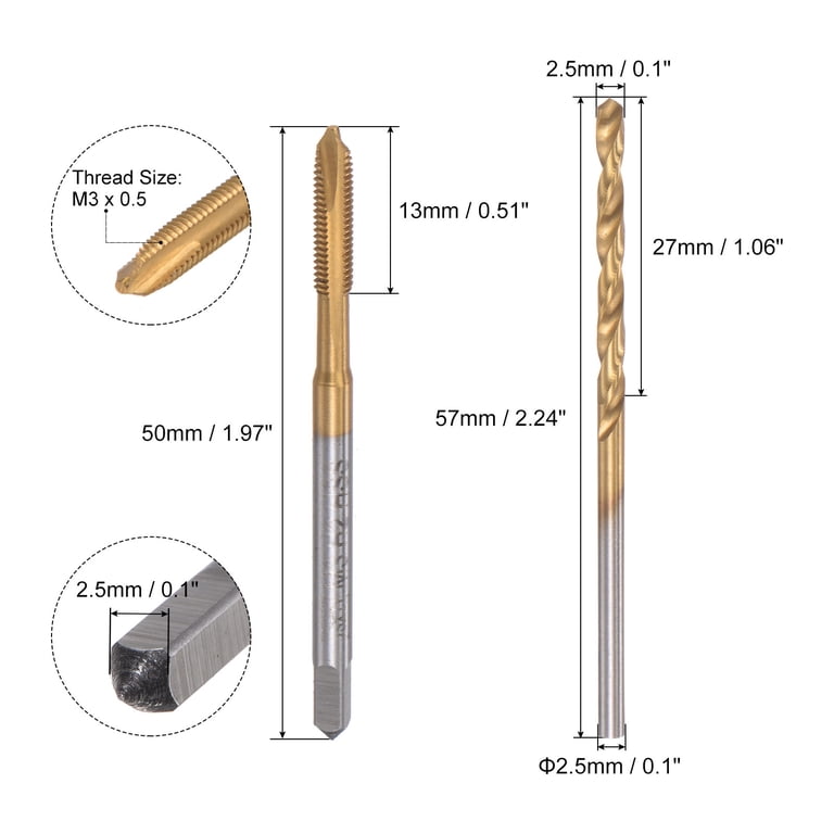 uxcell M5 x 0.8 Spiral Flute Tap and 4.2mm Twist | Ubuy uxcell M5 x 0.8 Spiral Flute Tap and 4.2mm Twist | Ubuy