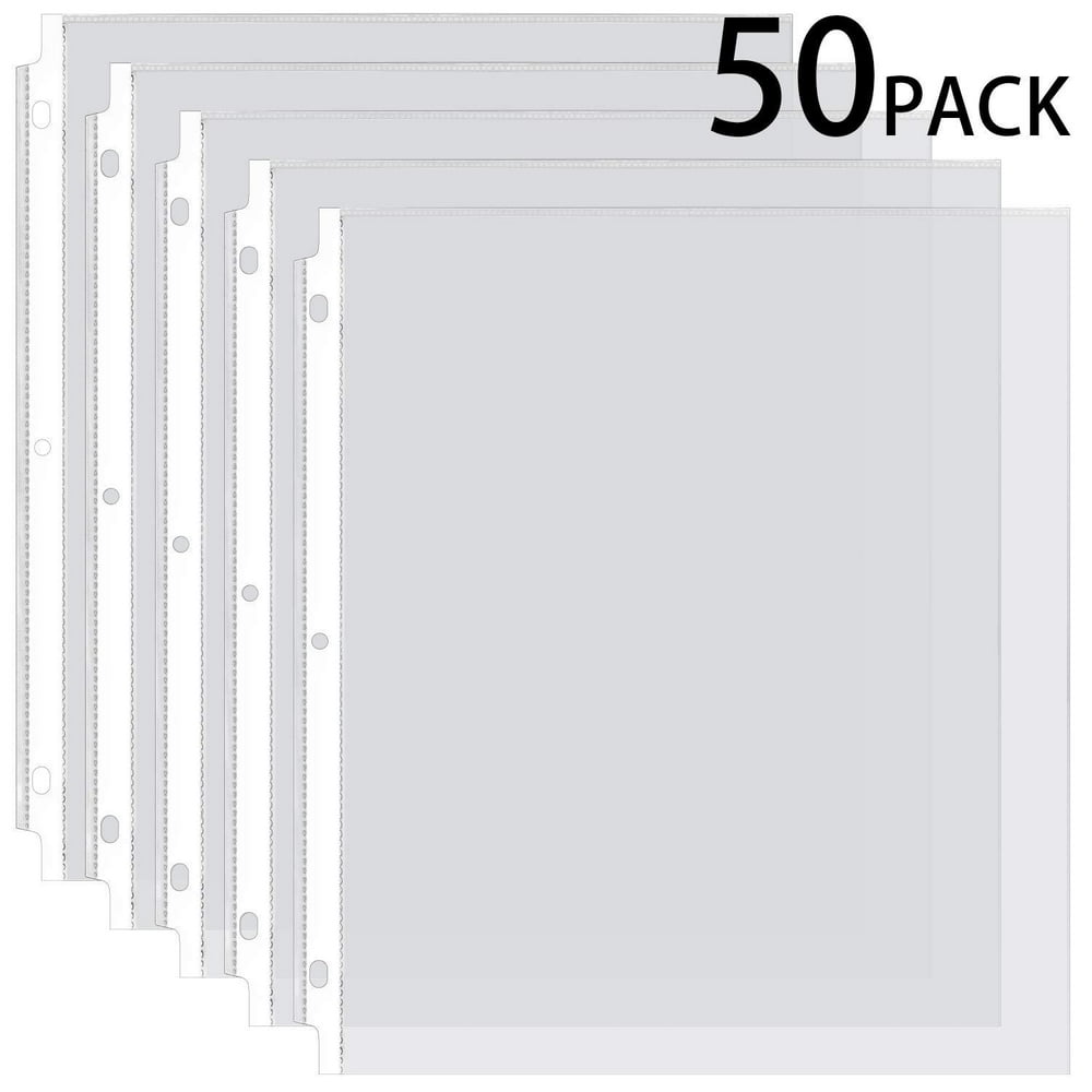 Ktrio Sheet Protectors 8.5 x 11 Inches Clear Page Protectors for 3 Ring