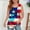 Multicolor H, variant on SGFCWSX Girls Tank Tops Kids USA Flag Patriotic Print Sleeveless Curved Hem Everyday Wear Top Multicolor Size 7-8 Years