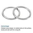 thumbnail image 5 of 25mmx31mm Dia 304 Stainless Steel O Ring Seamless Welded O-Ring for DIY 10 Pack, 5 of 5