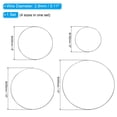 thumbnail image 2 of Unique Bargains Dream Catcher Rings Set, 4 Sizes Metal Macrame Wreath Floral Round Ring Hoop, Silver, 2 of 6