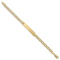 thumbnail image 2 of 14k Yellow Gold Cuban Name Bar Identification Id Bracelet, 2 of 7