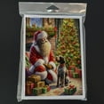thumbnail image 3 of Wirehaired Pointing Griffon and Santa Claus Greeting Cards Pack of 8 7 in x 5 in, 3 of 3