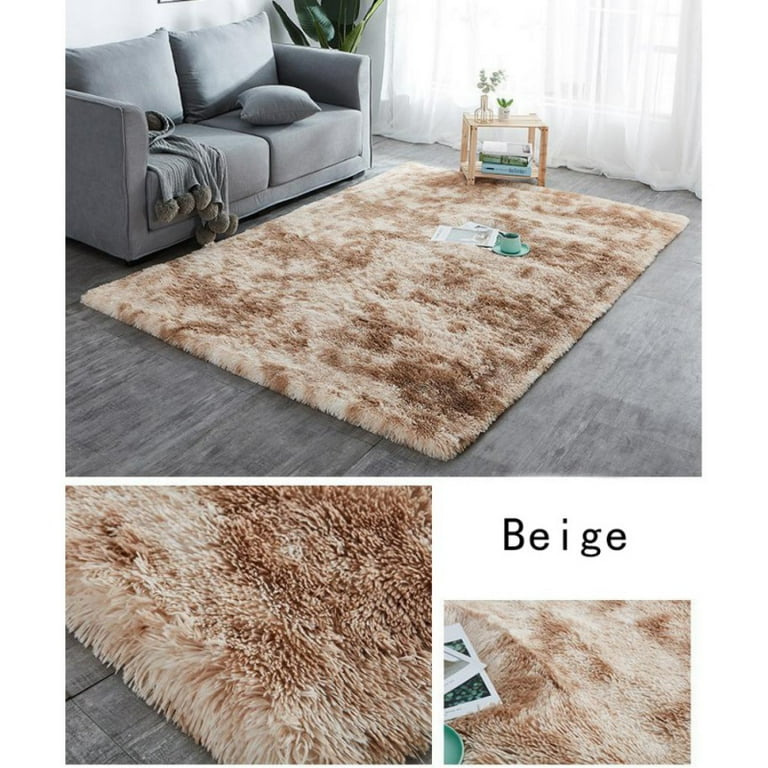 Ukeler 3D Shag Moss Area Rugs for Home Decor Non Slip Washable Kids Play Rug Cozy Plush Living Room Bedroom Bedside Rug 39.5''39.5'', Size: 39.5''×