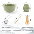thumbnail image 4 of &zwnj;Kit de Matcha Ceremonial 5 Piezas - Set Premium con Agitador de Bamb&uacute;, Chasen, Cuchara Medidora, Taz&oacute;n Chawan y Colador para Preparaci&oacute;n de T&eacute; Mat, 4 of 5