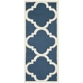 thumbnail image 6 of SAFAVIEH Cambridge Justine Geometric Quatrefoil Wool Runner Rug, Navy/Ivory, 2'6" x 10', 6 of 11
