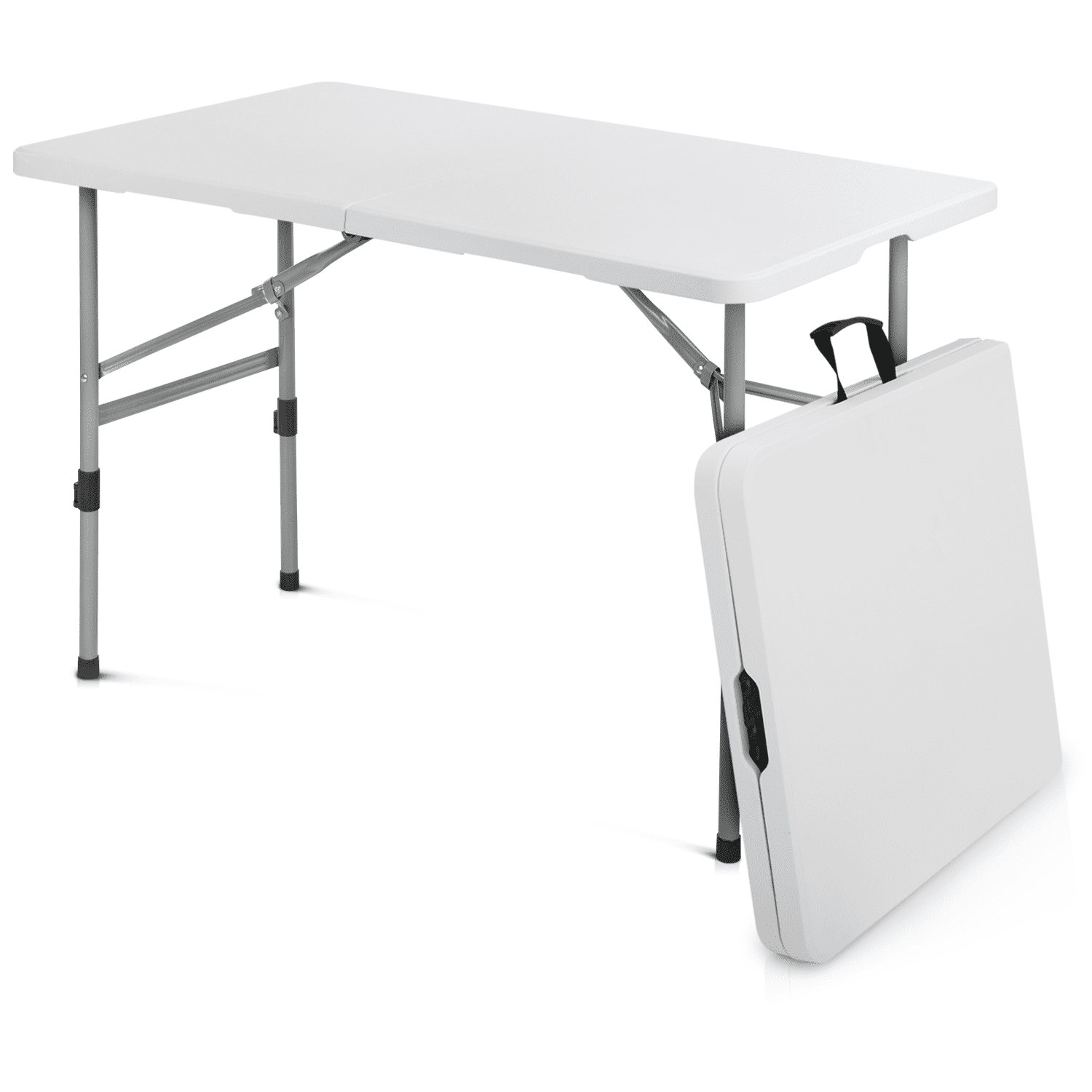 MoNiBloom 4Ft Folding Card Table, Indoor Outdoor Heavy Duty Portable