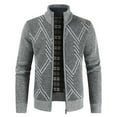 thumbnail image 1 of Cardigan à Fermeture Éclair Décontracté pour Hommes Automne Hiver Mode Confortable Léger pour Usage Quotidien, 1 of 3