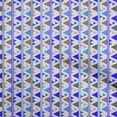 thumbnail image 1 of oneOone Georgette Viscose Medium Blue Fabric Geometric Sewing Fabric By The Yard Printed Diy Clothing Sewing Supplies 42 Inch Wide, 1 of 4