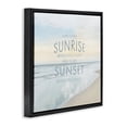 thumbnail image 2 of Stupell Industries Shabby Chic Sunrise & Sunset Statement Black Floating Frame Canvas Art, 18 x 18, by Natalie Carpentieri, 2 of 8