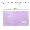thumbnail image 2 of Toalla De Microfibra Para Cabello Curly Girl - Anti-Frizz Absorbente De Secado Rápido - Para Cabello Rizado - Toalla De Microfibra Para Cabello Rizado, 2 of 5