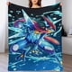 thumbnail image 1 of Manta Greninja de franela suave y acogedora para niños y niñas, mantas de vellón cálidas de lujo para sofá, cama, camping, viajes, 80 x 60 pulgadas, 1 of 8