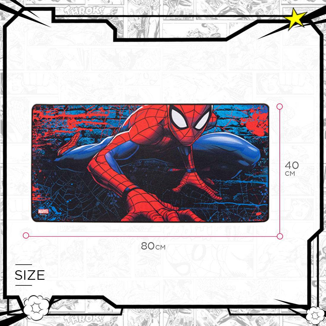 MINISO Marvel Desk Pad Office Non-Slip Desk Cover Protector Desk Mat Mouse Pads Desk Writing Mat for Office and Home Work Spiderman - image 2 of 7