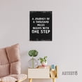 thumbnail image 3 of Begins With One Step Motivational Quote Canvas Wall Art Print 12X16", 3 of 4