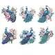 thumbnail image 2 of Imán Nevera Artístico Con Pavo Real Y Flores Color Blanco 6 Uds., 2 of 8