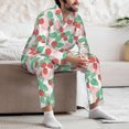 thumbnail image 7 of Sikiie Strawberry Mens Pajama Set, Soft Warm Long Sleeve Sleepwear, Cozy Button-Down Pjs for Men-XX-Large, 7 of 7