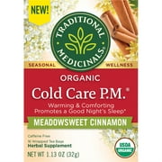 Traditional Medicinals - Organic Cold Care PM Meadowsweet Cinnamon - 16 Tea Bags