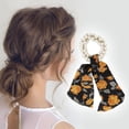 thumbnail image 4 of Unique Bargains Elegant Flower Pearl Ribbon Hair Elastic Band Multicolor 4 Pcs, 4 of 7