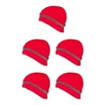 thumbnail image 1 of crativent Skull Caps for Men Reflective Liner Winter Beanie Thermal Multifunction Windproof Coldness for Protection Cycling Skiing Wine Red 5Set, 1 of 6