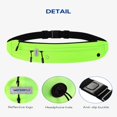 thumbnail image 5 of WATERFLY Unisex Adjustable Non-Slip Jogging Exercise Fitness Nylon Running Waist Belt,Fluorescent Green, 5 of 7
