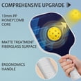 thumbnail image 2 of Pickleball Paddles Set Of 2, Fiberglass Surface, Thunder, Speed Print, 4 Balls & Bag, 2 of 5