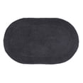 thumbnail image 3 of Home Weavers Double Ruffle Collection 100% Cotton Bathroom Rugs Set, Machine Washable, Extra Soft & Water Absorbent bath Rug, Kitchen Mat, Bath Rug, Bath Floor Mat Non Slip, 24"x40" Rectangle, Gray, 3 of 9