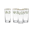 thumbnail image 2 of Lenox Holiday Clear 14 oz Red & Green Highball Glasses (Set of 4), 2 of 6