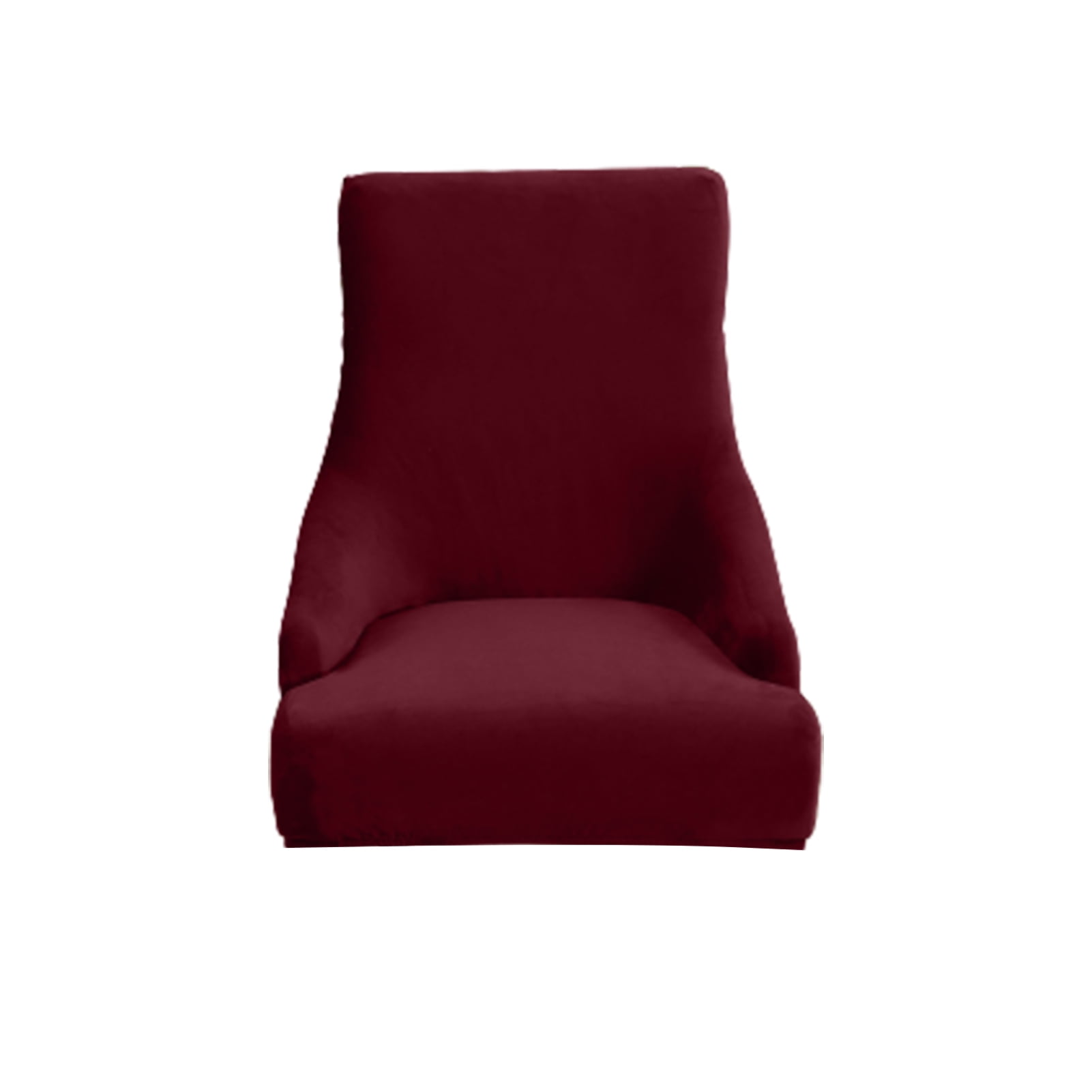 Velvet Dining Armchair Slipcover Washable Wing Back Side Covers