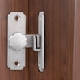 thumbnail image 4 of tredstone Barn Sliding Door Latch Lock Door with Mounting Screws for Garage Argent, 4 of 9