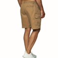 thumbnail image 5 of NOLDARES Men's Cargo Shorts Casual Cotton Multi-Pockets Elastic Waist Shorts(Khaki,XXL), 5 of 5