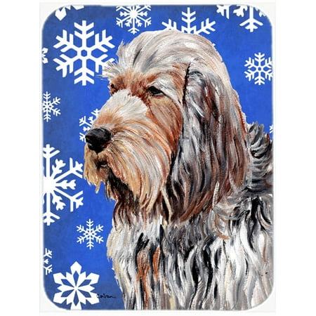Otterhound Winter Snowflakes Mouse Pad, Hot Pad or Trivet SC9780MP