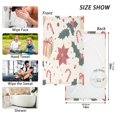 thumbnail image 6 of Yayeee 100% Cotton Hand Towels for Bathroom 16" x 28" Soft Absorbent Kitchen Towel, Beige Christmas Candy Canes, 6 of 7