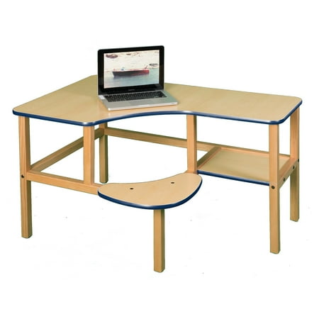 Wild Zoo Grade School Computer Desk - Maple