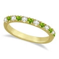 thumbnail image 3 of CZ Diamond & Peridot Stackable Band Statement Ring Guard 925 Sterling Silver Yellow Gold Plated Gemstone Jewelry For Women Gift By KIRAN FINE JEWELS, 3 of 5