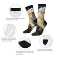 thumbnail image 3 of Balery Vintage Starry Sky Labrador Pattern Crew Socks Unisex– Soft & Breathable Socks for Men & Women, One-Size Fits Most (US 5-11), Comfortable & Durable for Daily Wear, 3 of 6