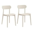 thumbnail image 1 of Patioflare Stacking Chair Set, Cream, 2-Pack, 1 of 8