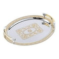 thumbnail image 3 of hengtong Elegant and modern breakfast tray, breakfast tray, oval serving tray for parties S, 3 of 6