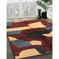 thumbnail image 2 of Ahgly Company Indoor Rectangle Abstract Saffron Red Abstract Area Rugs, 2' x 4', 2 of 6