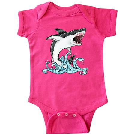 

Inktastic Great White Shark Jumping Gift Baby Boy or Baby Girl Bodysuit