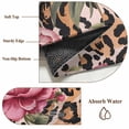 thumbnail image 6 of 6'x9' Area Rugs, Pink Flowers Indoor Outdoor Area Rug for Living Room Bedroom, Leopard Spot Vintage Floral Country Plants Washable Bathroom Rugs Kitchen Floor Carpet Mats Home Decor Aesthetic, 6 of 8